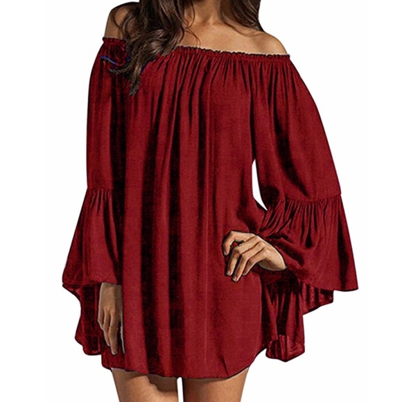 Beautiful women sexy off shoulder mini dress - Picture 4 of 8